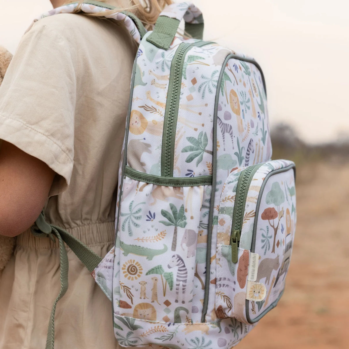 Little Dutch Large Backpack – Safari Friends