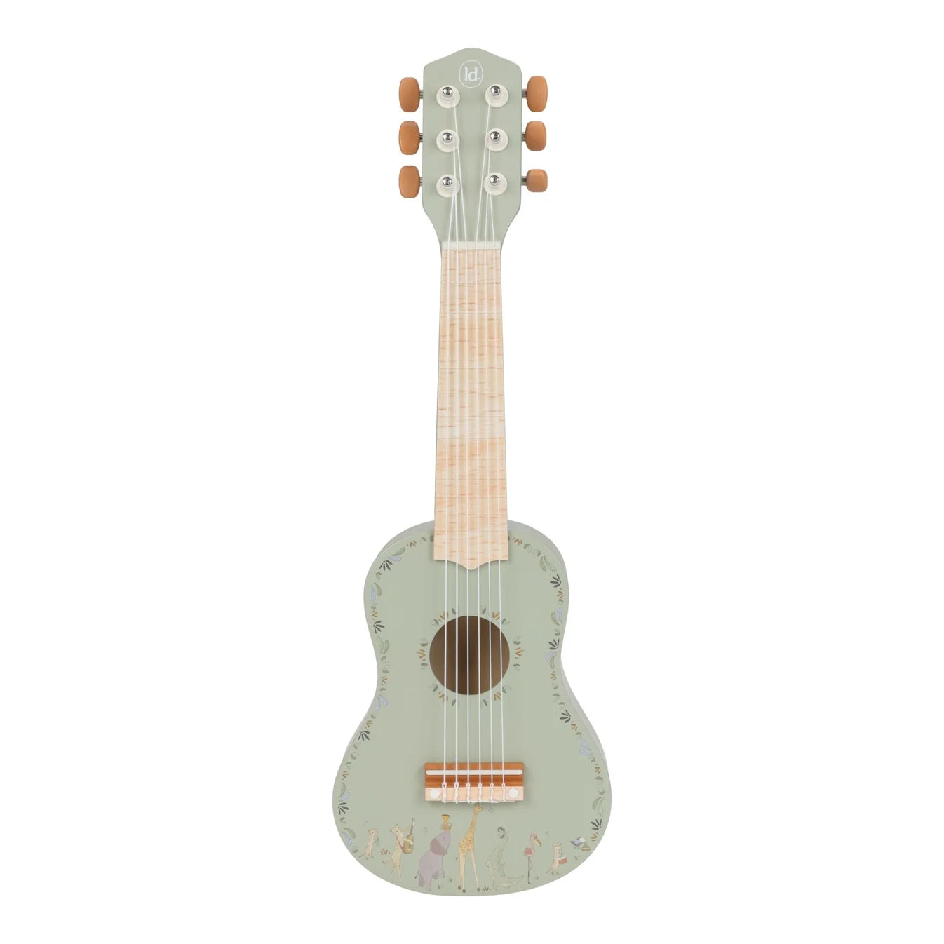 Little Dutch Wooden Guitar – Safari Friends - Green
