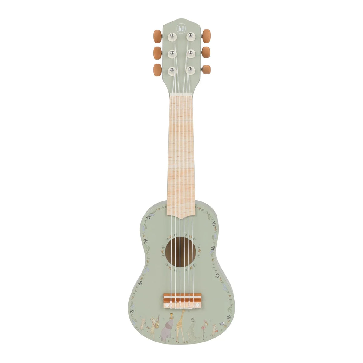 Little Dutch Wooden Guitar – Safari Friends - Green