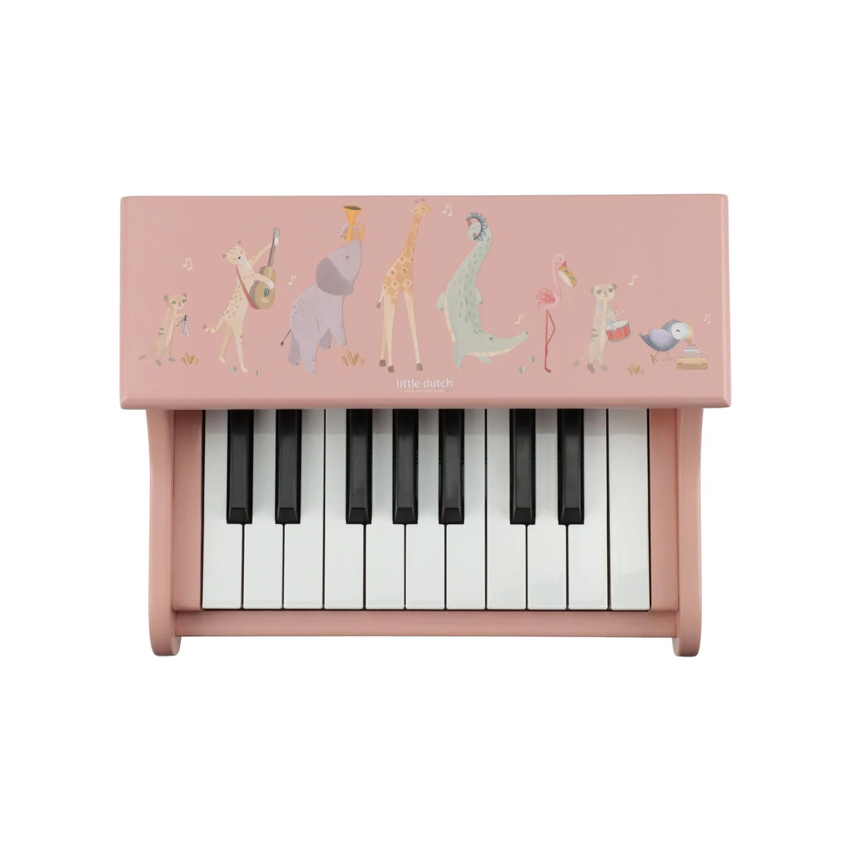 Little Dutch Wooden Piano Pink - Safari Friends