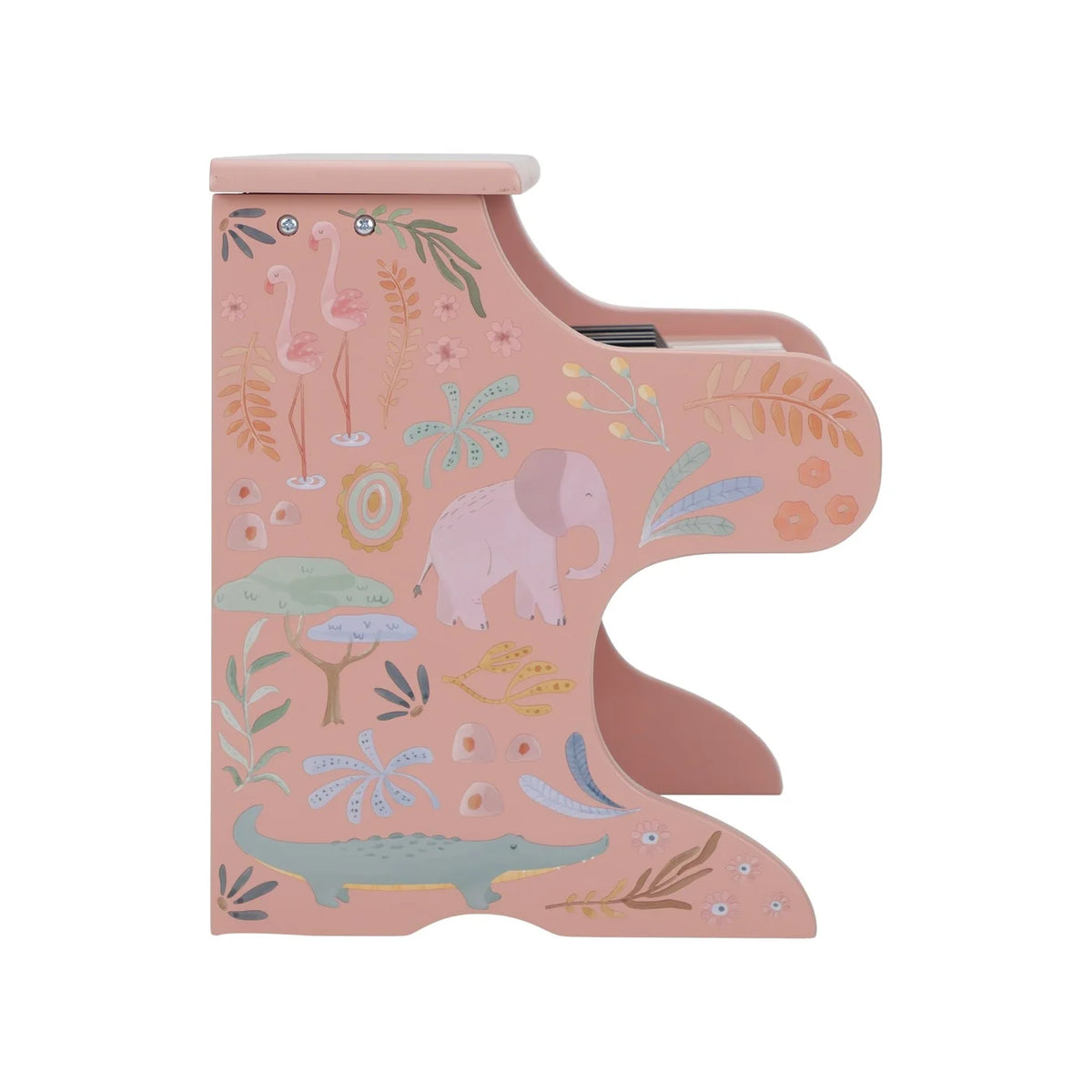 Little Dutch Wooden Piano Pink - Safari Friends