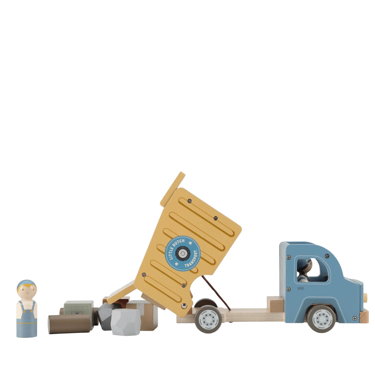 Little Dutch Wooden Dump Truck with Peg Dolls