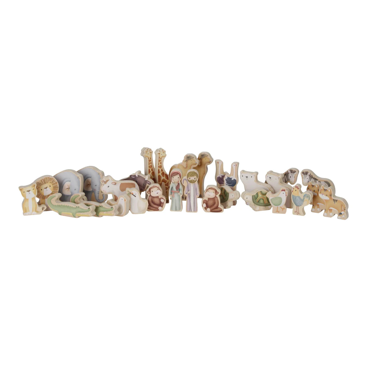 Little Dutch Wooden Noah’s Ark – 25 Piece Set