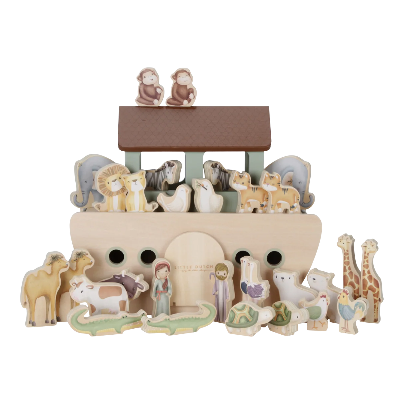 Little Dutch Wooden Noah’s Ark – 25 Piece Set