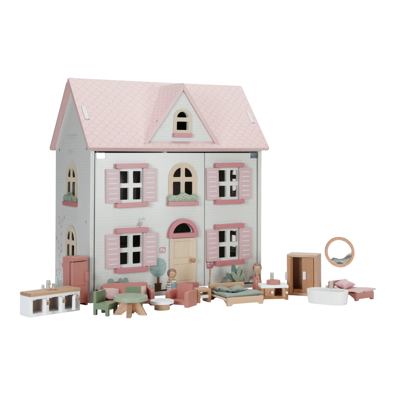 Little Dutch Wooden Dollhouse – Pink