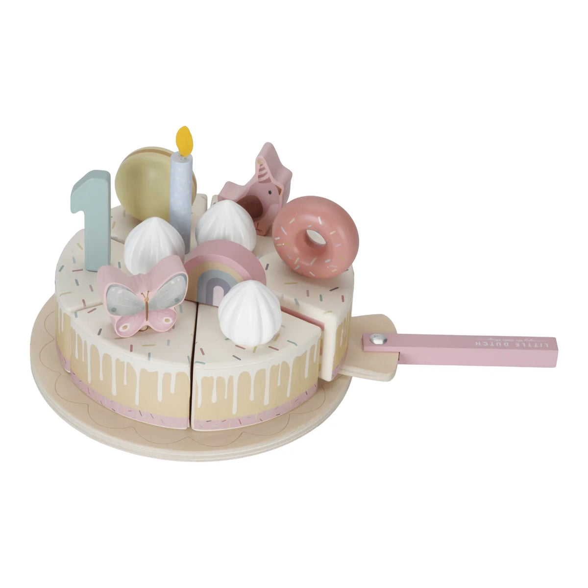 Little Dutch Wooden Birthday Cake – Pink