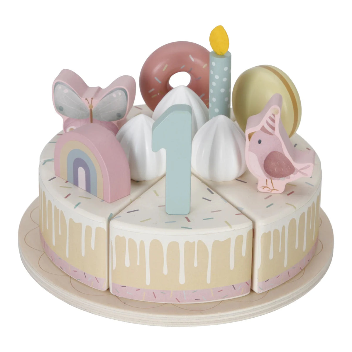 Little Dutch Wooden Birthday Cake – Pink