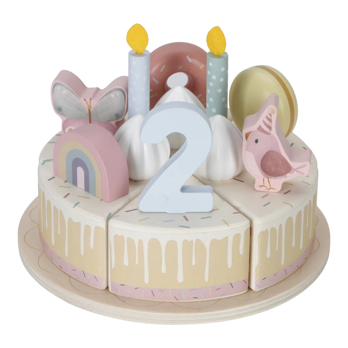 Little Dutch Wooden Birthday Cake – Pink