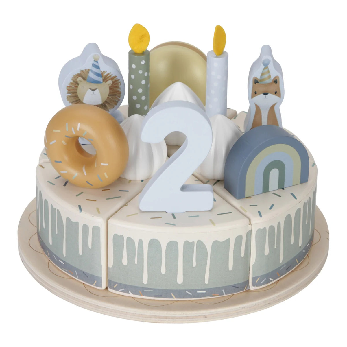 Little Dutch Wooden Birthday Cake – Blue