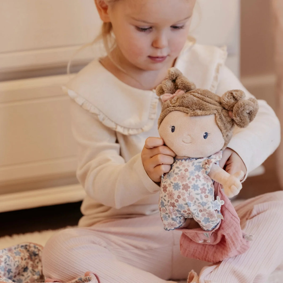 Little Dutch Baby Doll Rosa in Basket