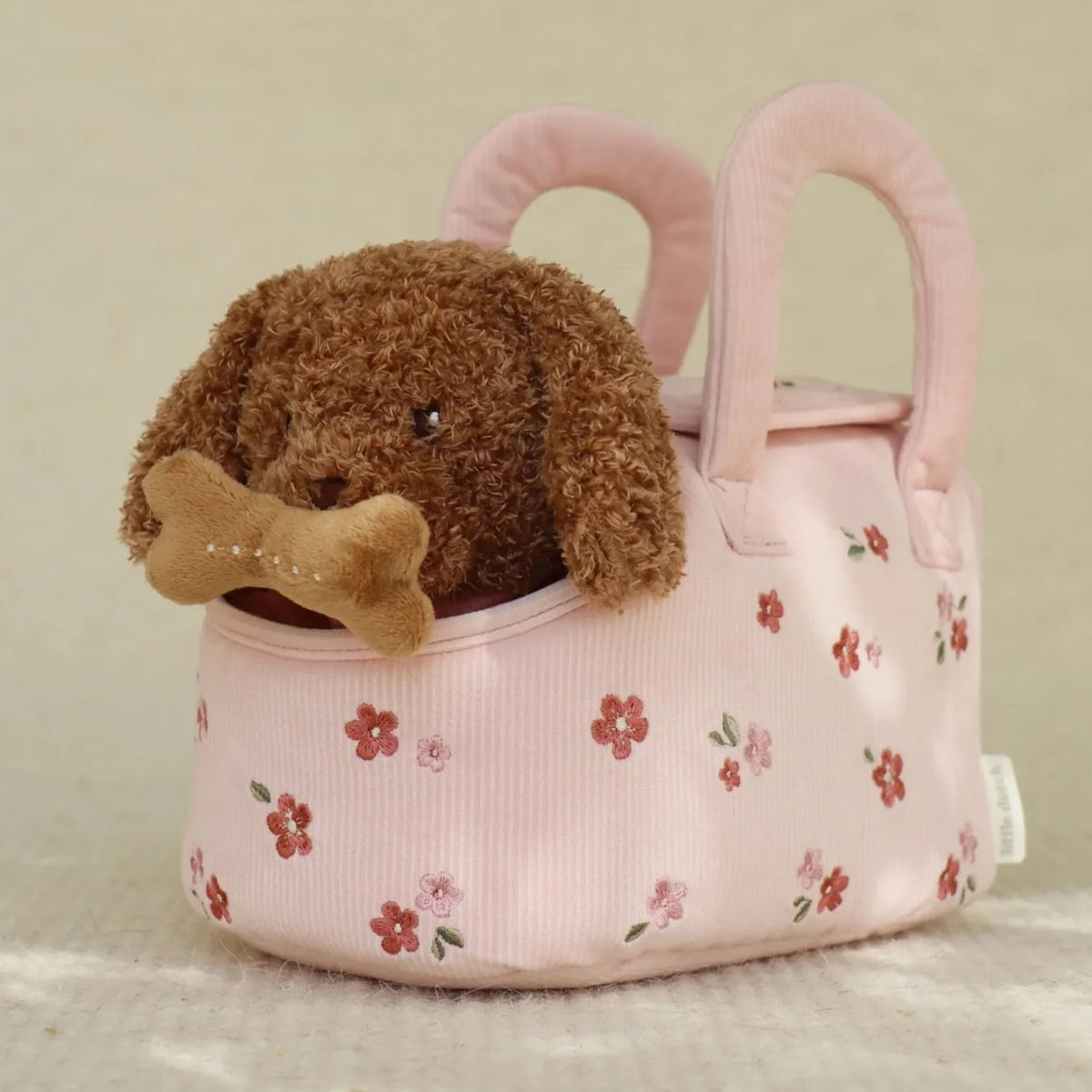 Little Dutch Plush Dog Jackie in Carry Bag