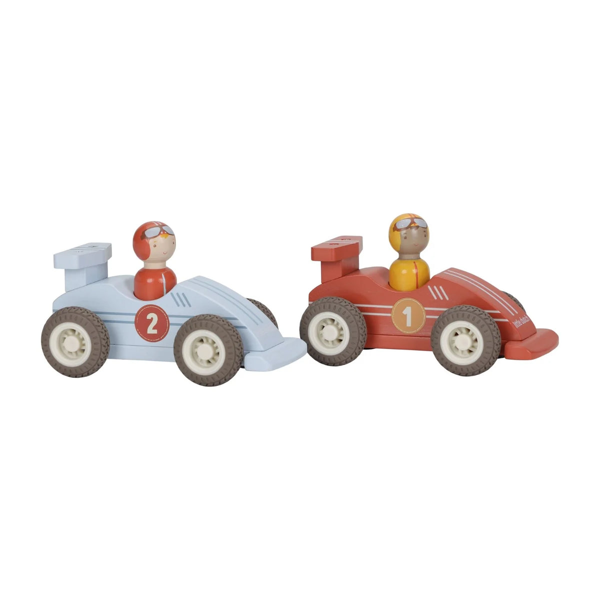 Little Dutch Wooden Pull-Back Racing Cars – Set of 2