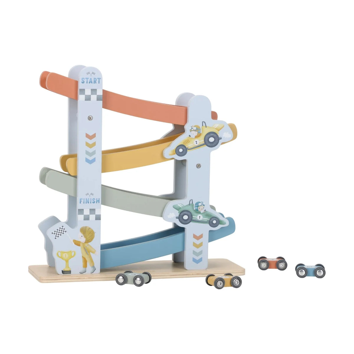 Little Dutch Wooden Ramp Racer – Blue