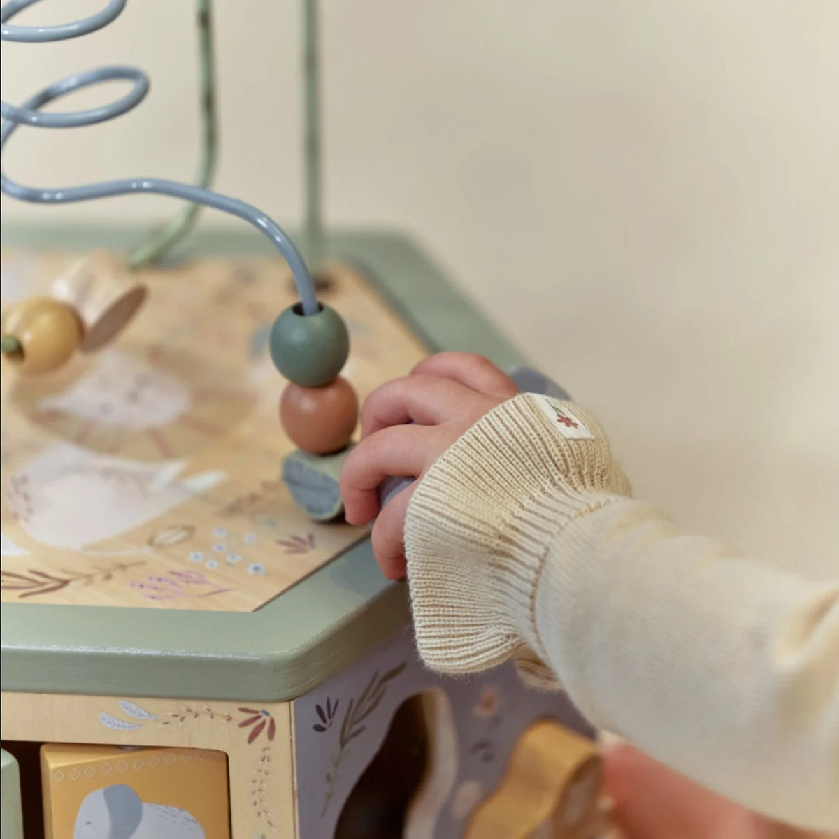 Little Dutch Wooden Activity Cube - Safari Friends