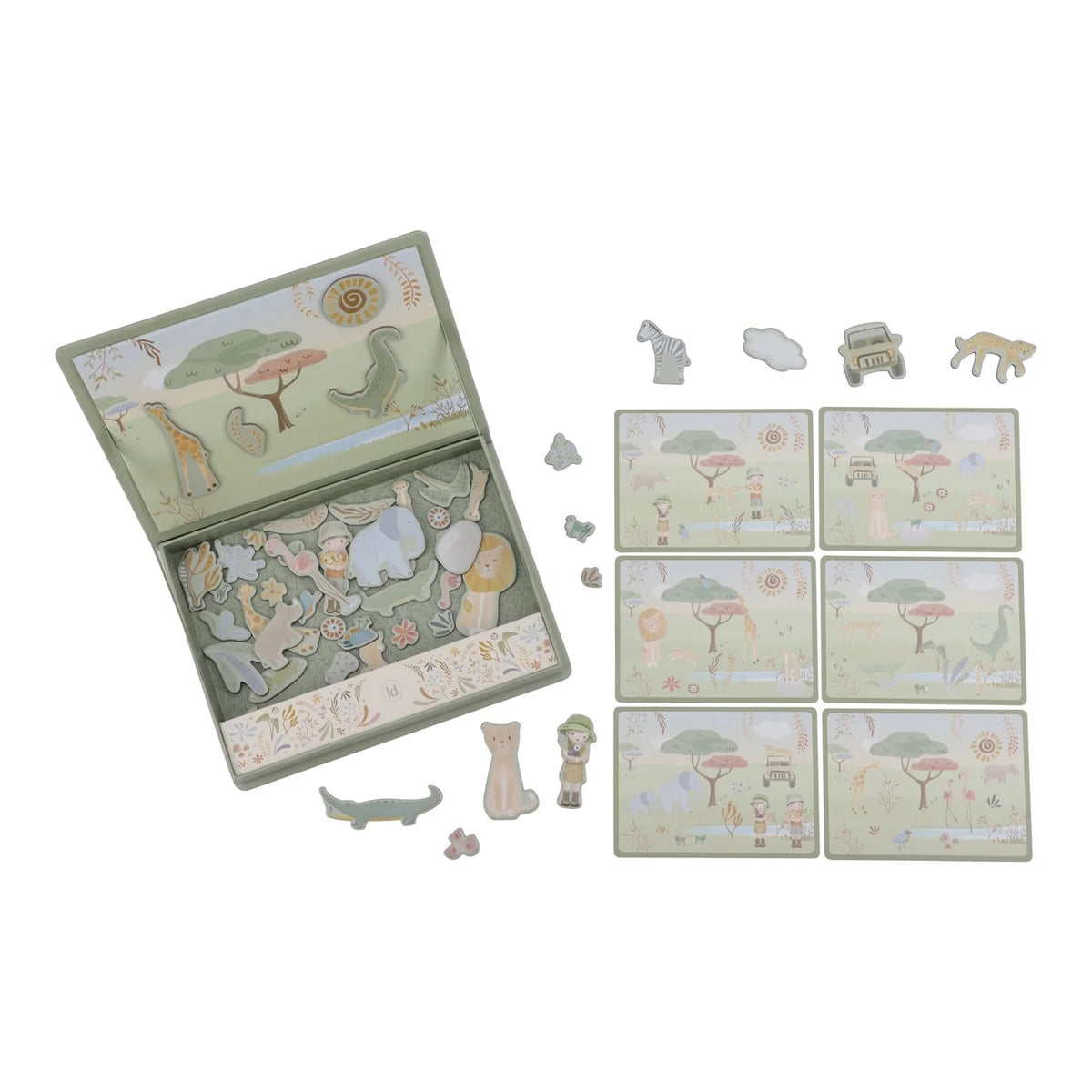 Little Dutch Magnetic Play Board – Safari Friends