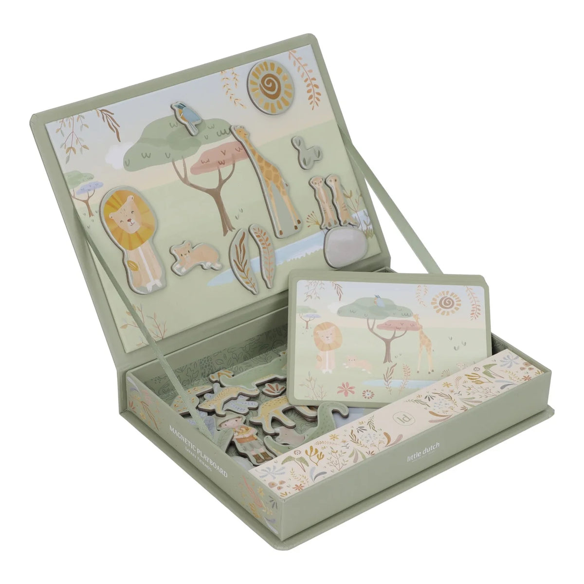 Little Dutch Magnetic Play Board – Safari Friends