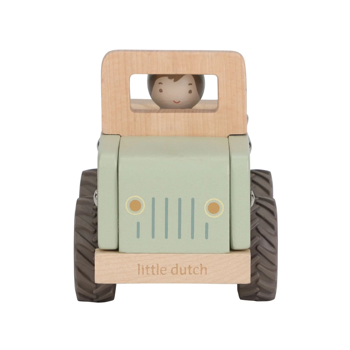 Little Dutch Wooden Safari Jeep with Peg Doll - Safari Friends