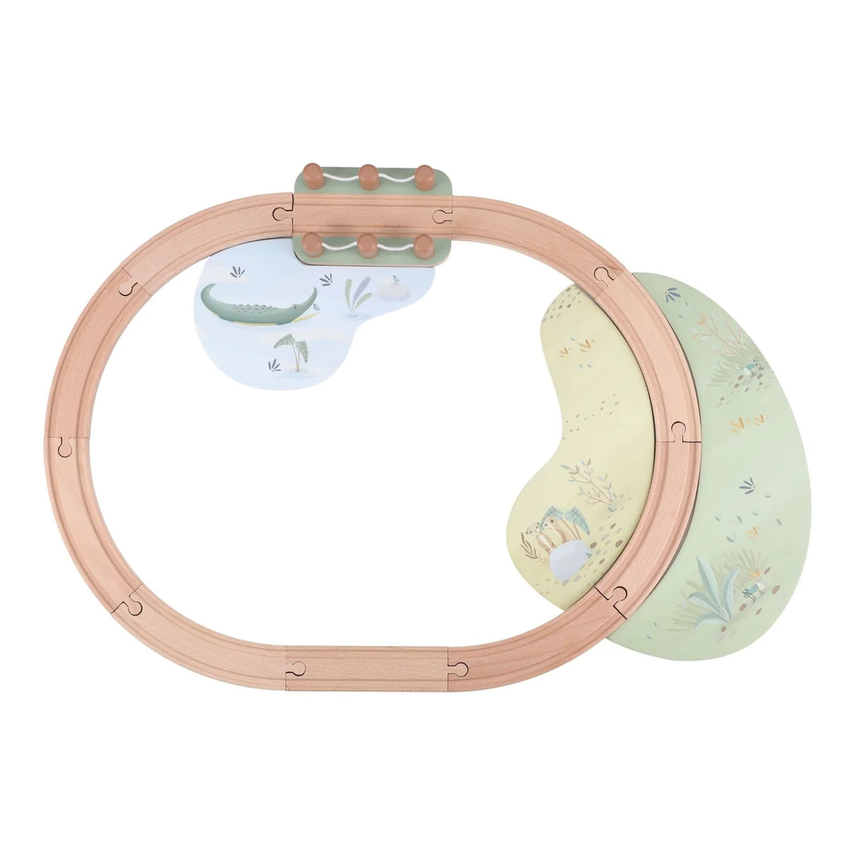 Little Dutch Wooden Train Set – Safari Friends