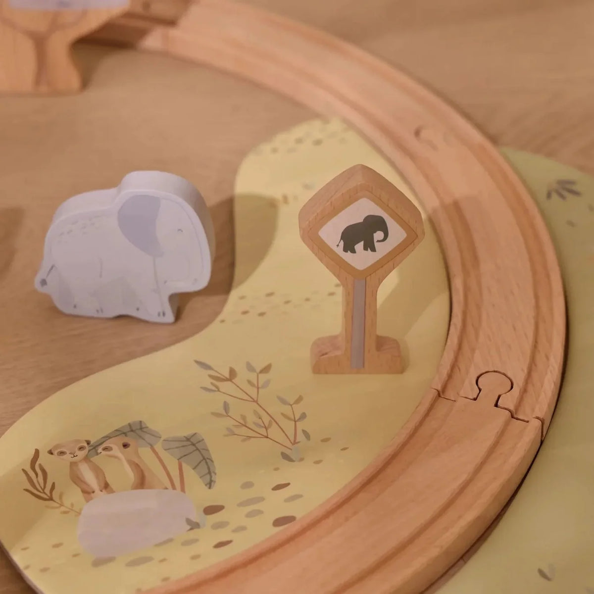 Little Dutch Wooden Train Set – Safari Friends