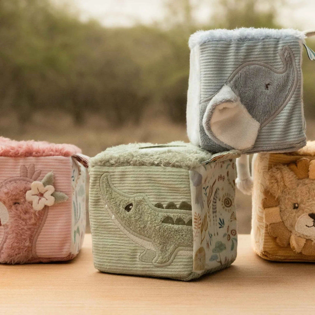 Little Dutch Soft Block Set - Safari Friends