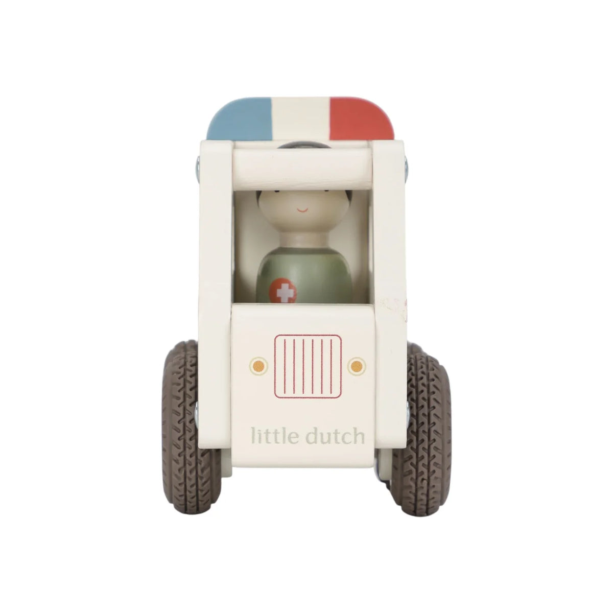 Little Dutch Wooden Ambulance with Peg Doll