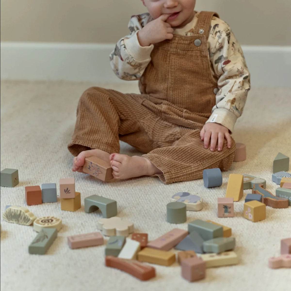 Little Dutch Wooden Building Blocks – Safari Friends