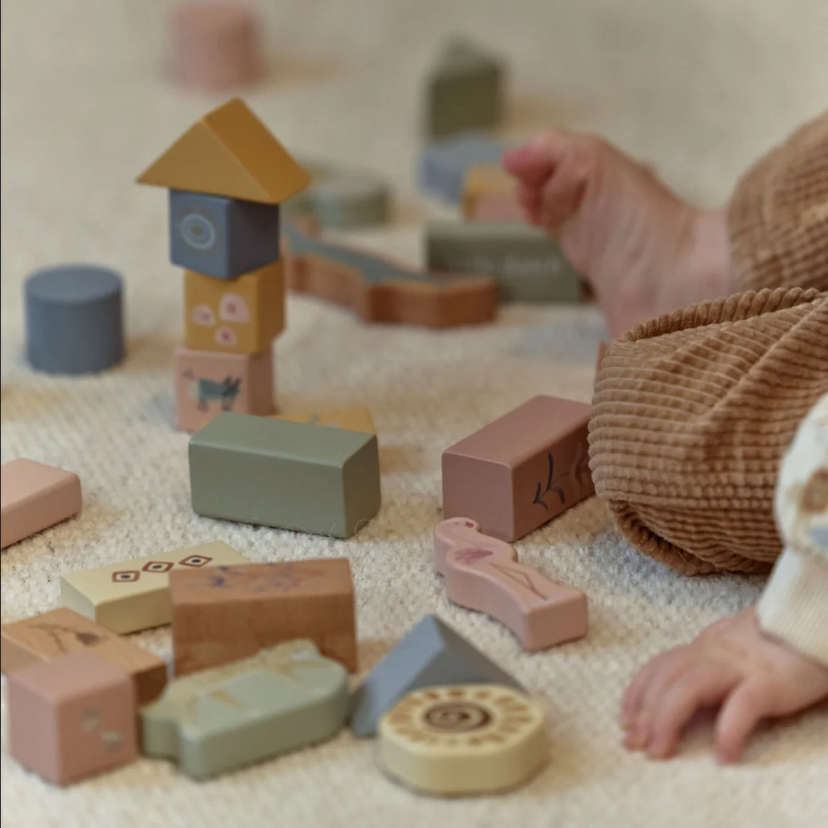 Little Dutch Wooden Building Blocks – Safari Friends