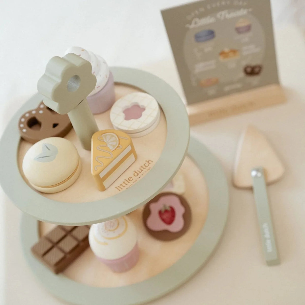 Little Dutch Wooden Cake Stand & Treats