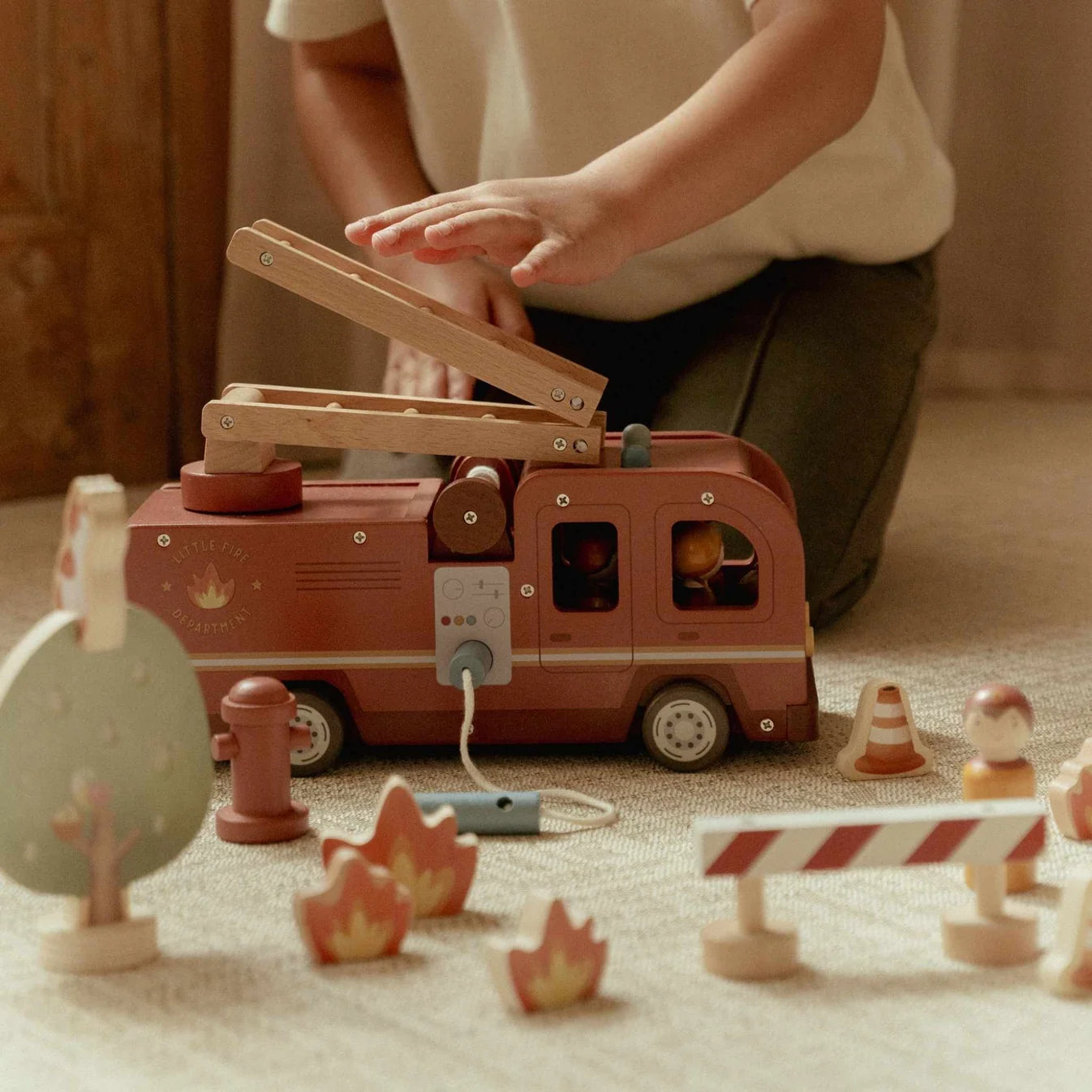 Little Dutch Wooden Fire Truck