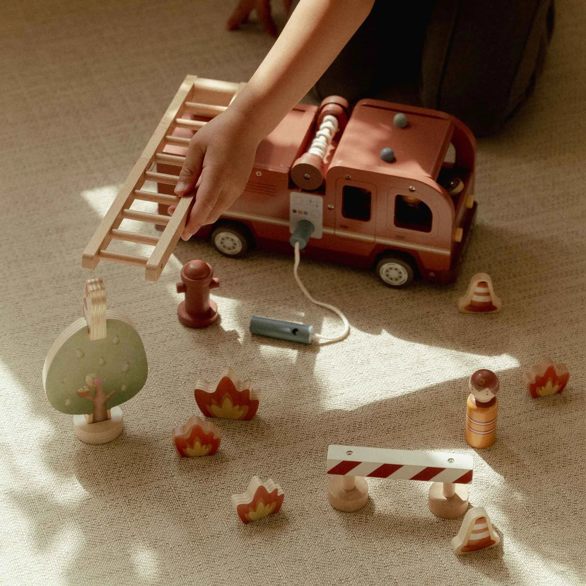 Little Dutch Wooden Fire Truck