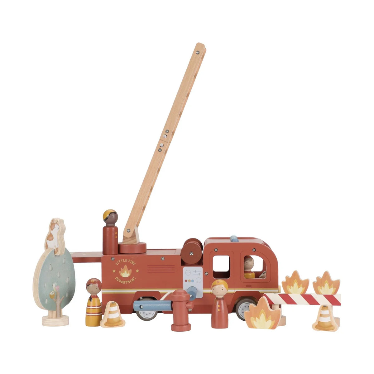 Little Dutch Wooden Fire Truck