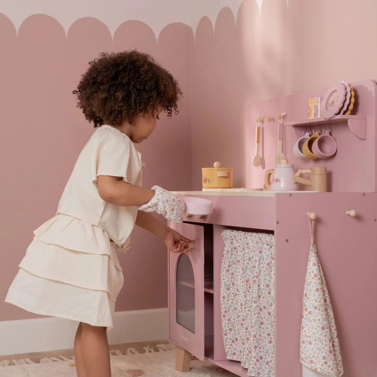 Little Dutch Wooden Play Kitchen - Pink