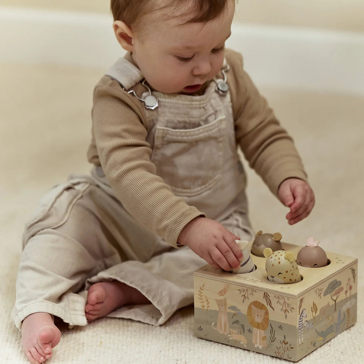 Little Dutch Wooden Pop-Up Toy – Safari Friends