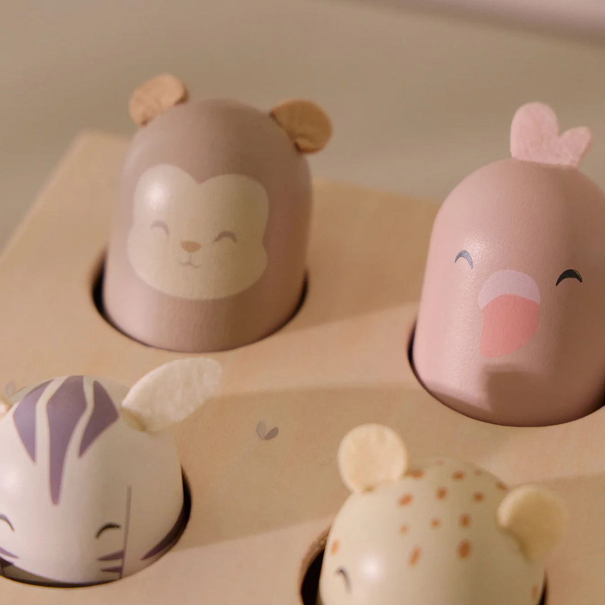 Little Dutch Wooden Pop-Up Toy – Safari Friends