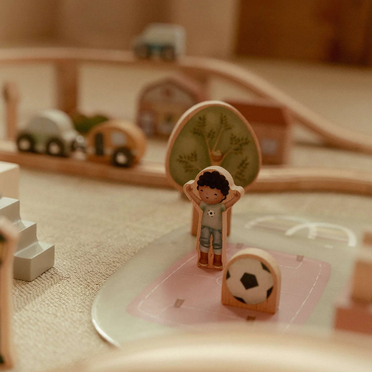 Little Dutch Wooden Train Set XL – 113 Pieces