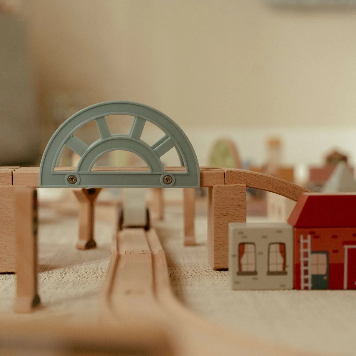 Little Dutch Wooden Train Set XL – 113 Pieces
