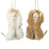 Heaven Sends White Felt Mice In Fur Coats
