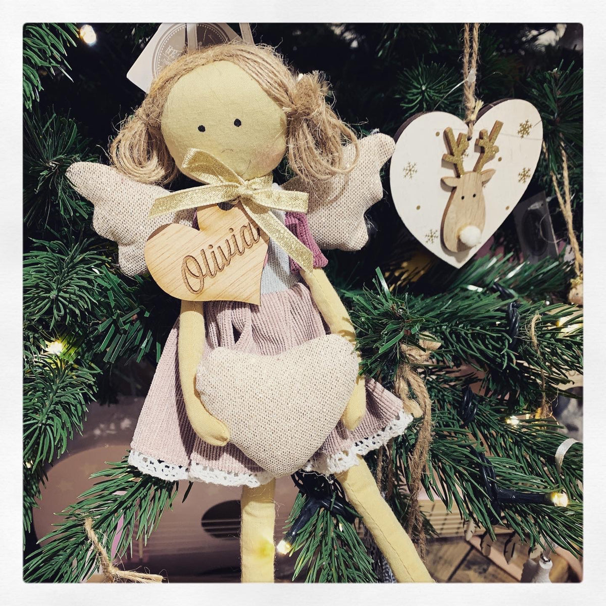 Sitting Girl Christmas Decoration