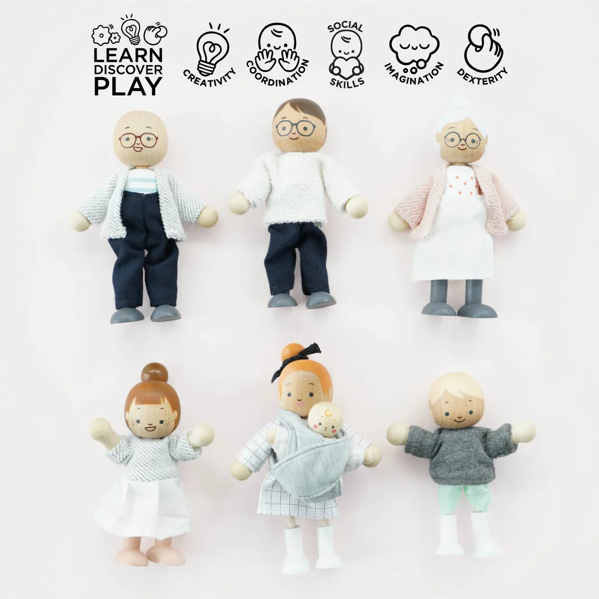Le Toy Van Dolls House Family – 7 Piece