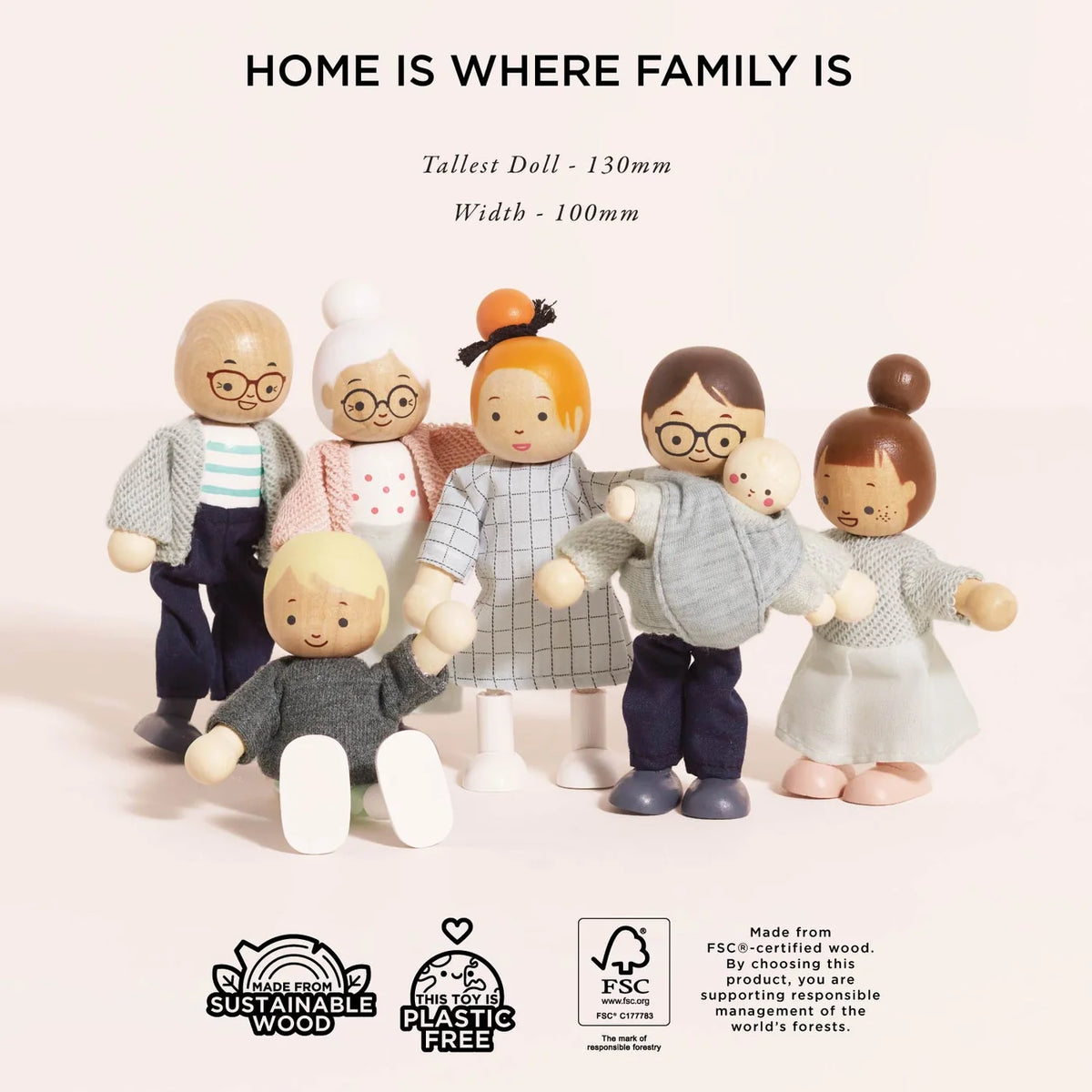 Le Toy Van Dolls House Family – 7 Piece