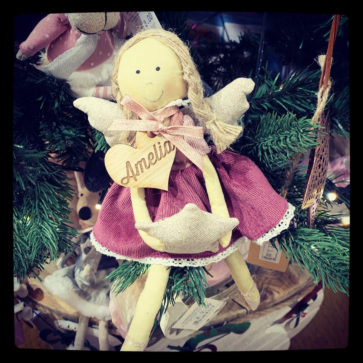 Sitting Girl Christmas Decoration