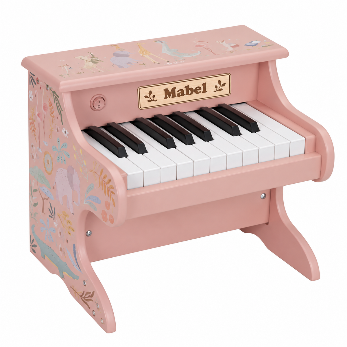 Little Dutch Wooden Piano Pink - Safari Friends