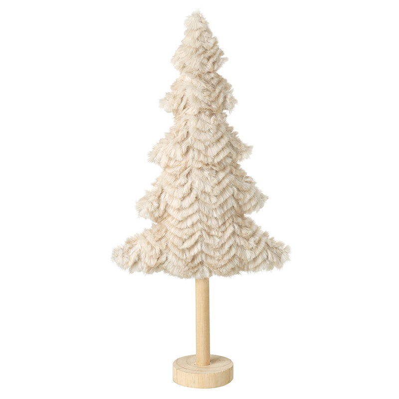 Heaven Sends Fluffy Tree On Wooden Stand
