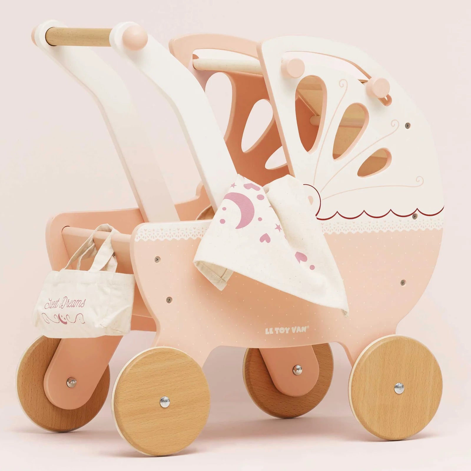 Le Toy Van Retro Wooden Doll Pram