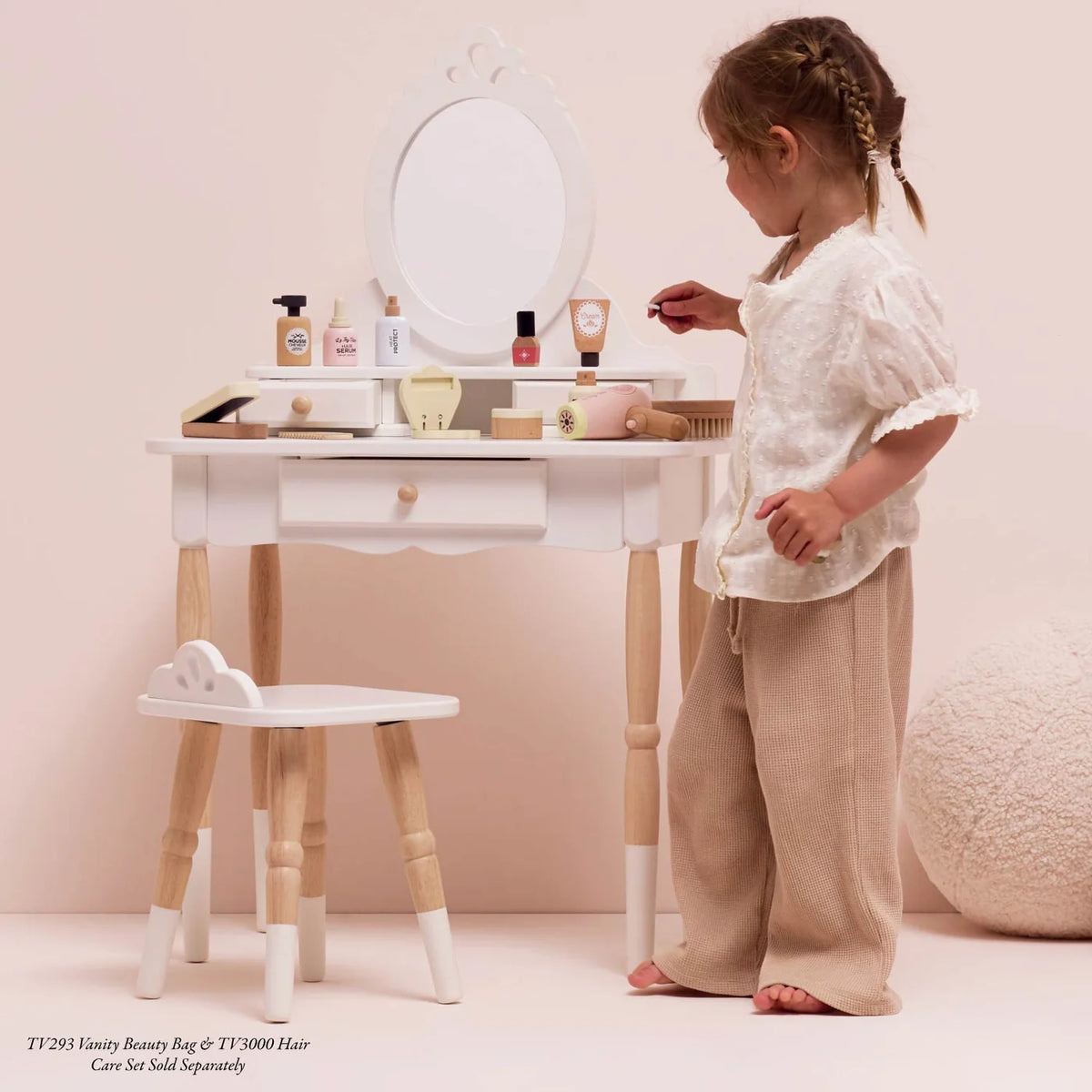 Le Toy Van Dressing-Up Vanity Table & Beauty Stool