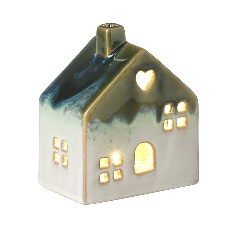Heaven Sends Ceramic Light-Up House