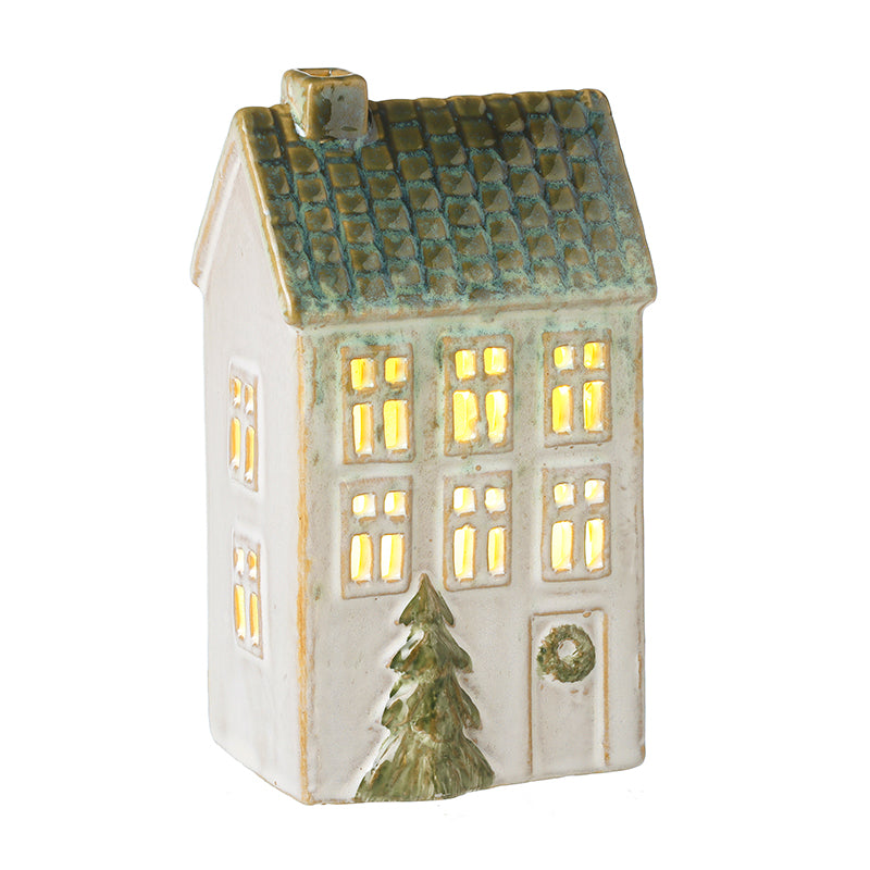 Heaven Sends White/Green Light-Up House LED