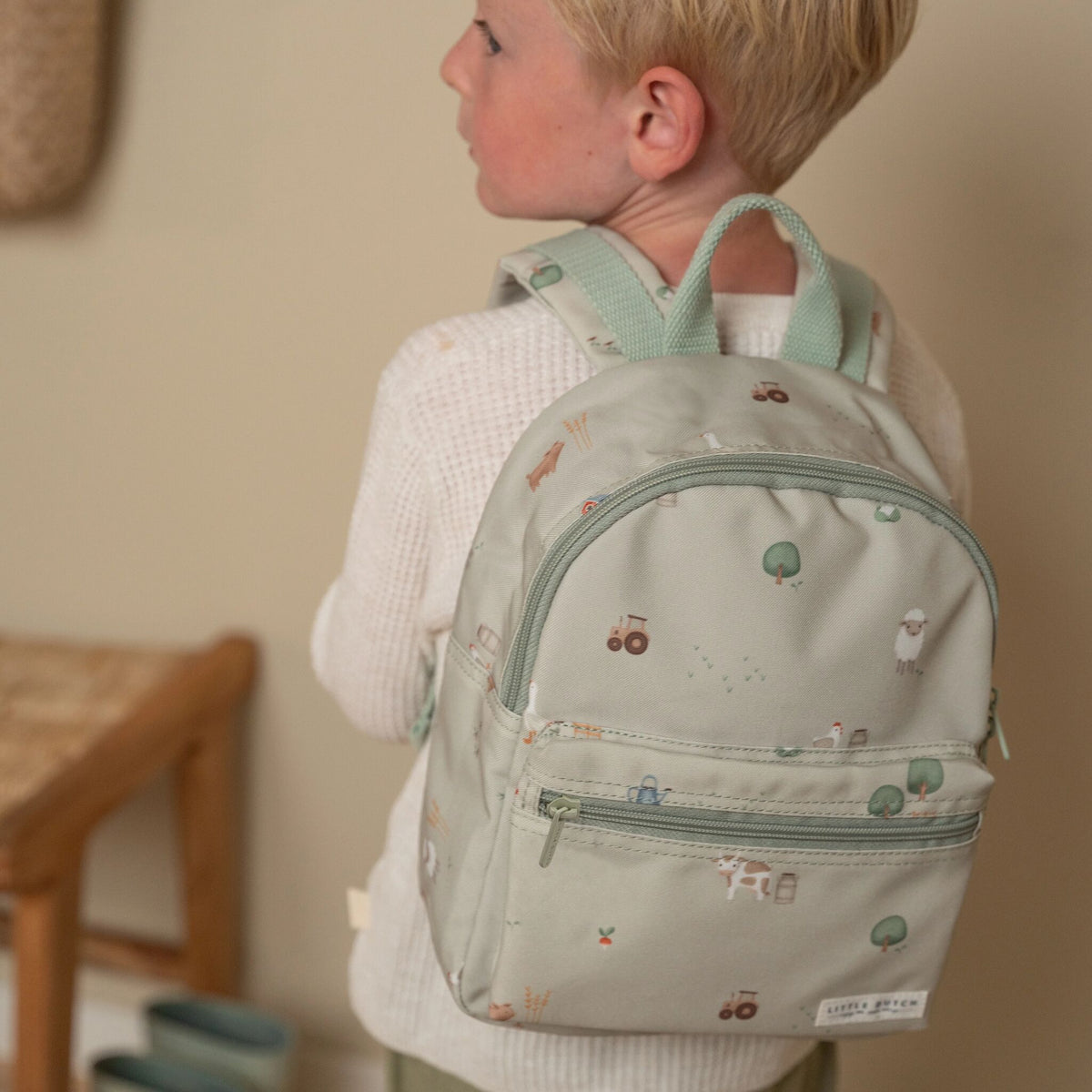 Little Dutch Backpack Little Farm - Green