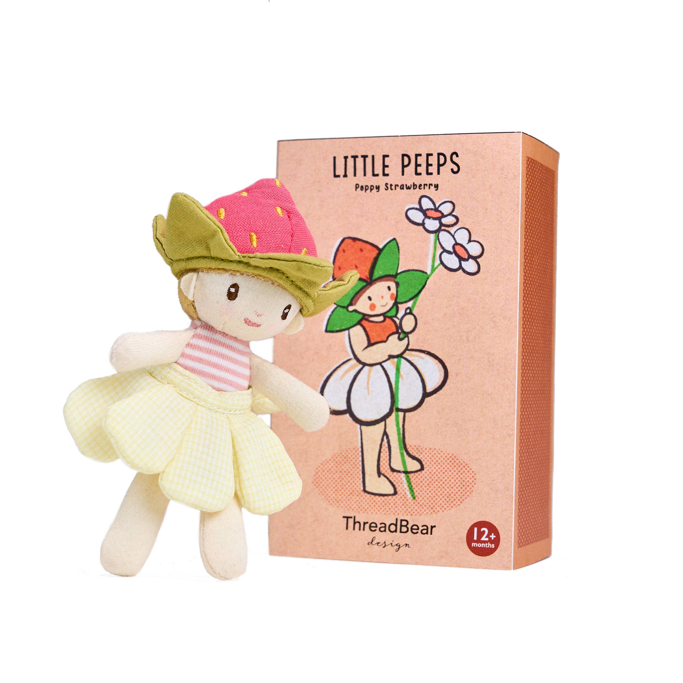 ThreadBear Little Peeps Poppy Strawberry Matchbox Doll
