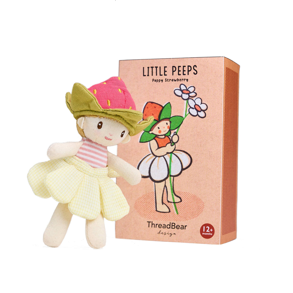 ThreadBear Little Peeps Poppy Strawberry Matchbox Doll